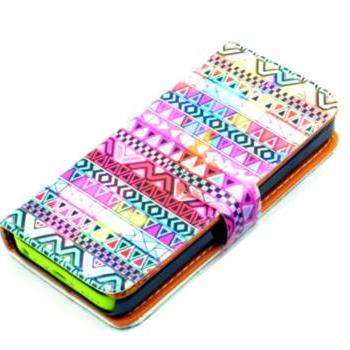 Portefeuille Femme Motif Aztèque Avec Compartiment Téléphone, Neuf